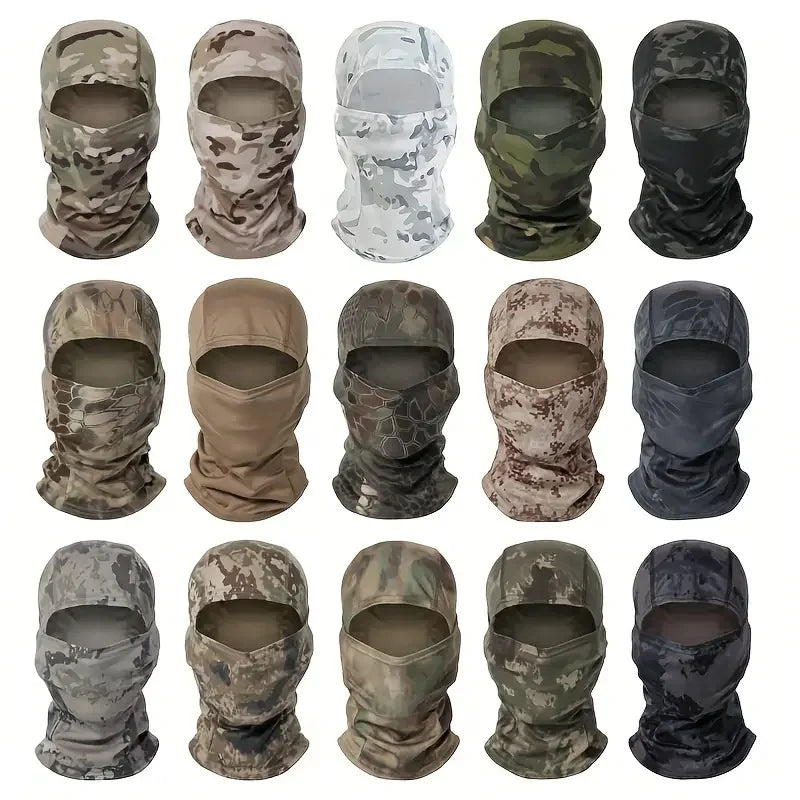 Camouflage Balaclava Hat Cycling Full Face Mask Outdoor Sports Hunting Hiking Ski Mask Motorcycle Helmet Inner Cap