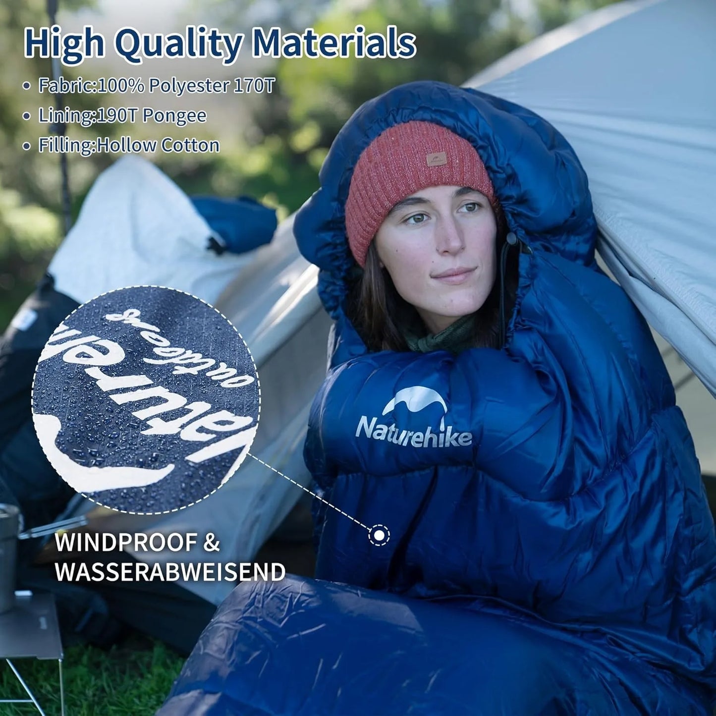 Mummy Sleeping Bags MJ300/MJ600 Cotton Camping Adults Sleeping Bag Ultra Winter Warm Mummy Sleeping Bag Indoor
