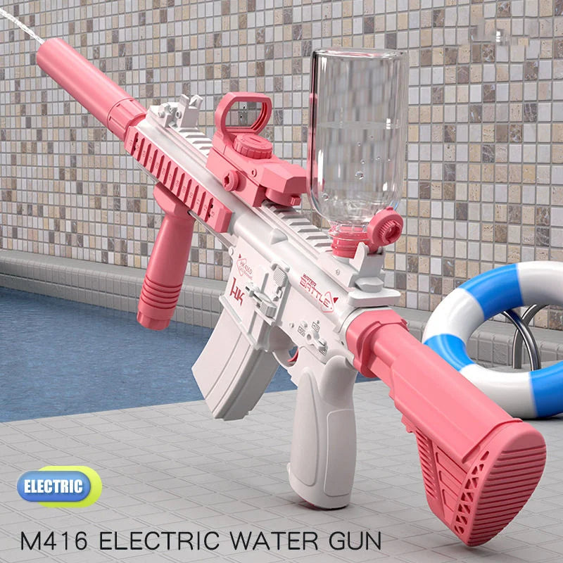 Electric Water Gun, Automatic Squirt Guns with Long Range, with Large Capacity, Water Blasters for Outdoor Summer Fun