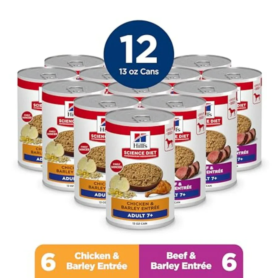 Adult 7+ Wet Dog Food Variety Pack,,. Cans, 12-Pack