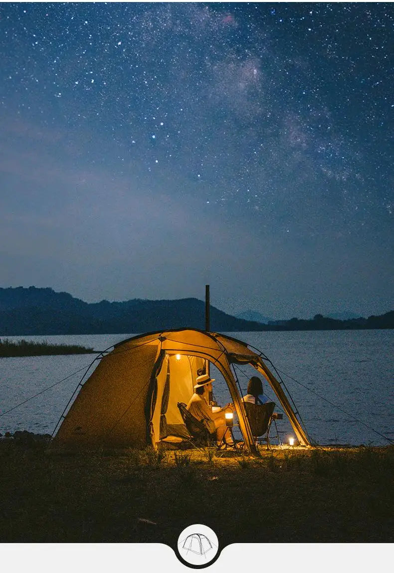 Dune 7.6 Camping Tent 2 People 4 Season Tent Ultralight PU2000mm Outdoor Travel King Tent With Chimney Screen Window
