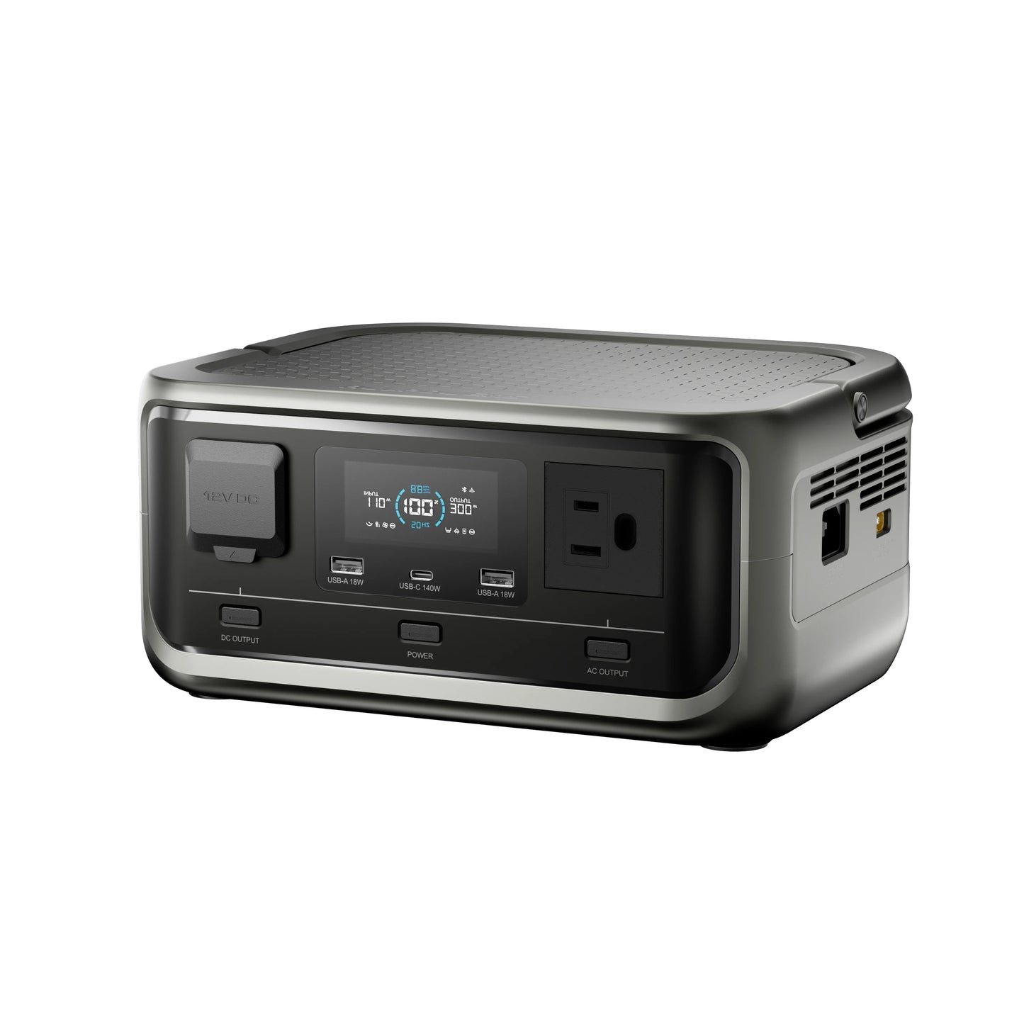 VOLIX P300 Portable Power Station 256Wh LiFePO4 Battery 300W (Peak 600W) AC Output for Outdoor Camping Travel Home Use