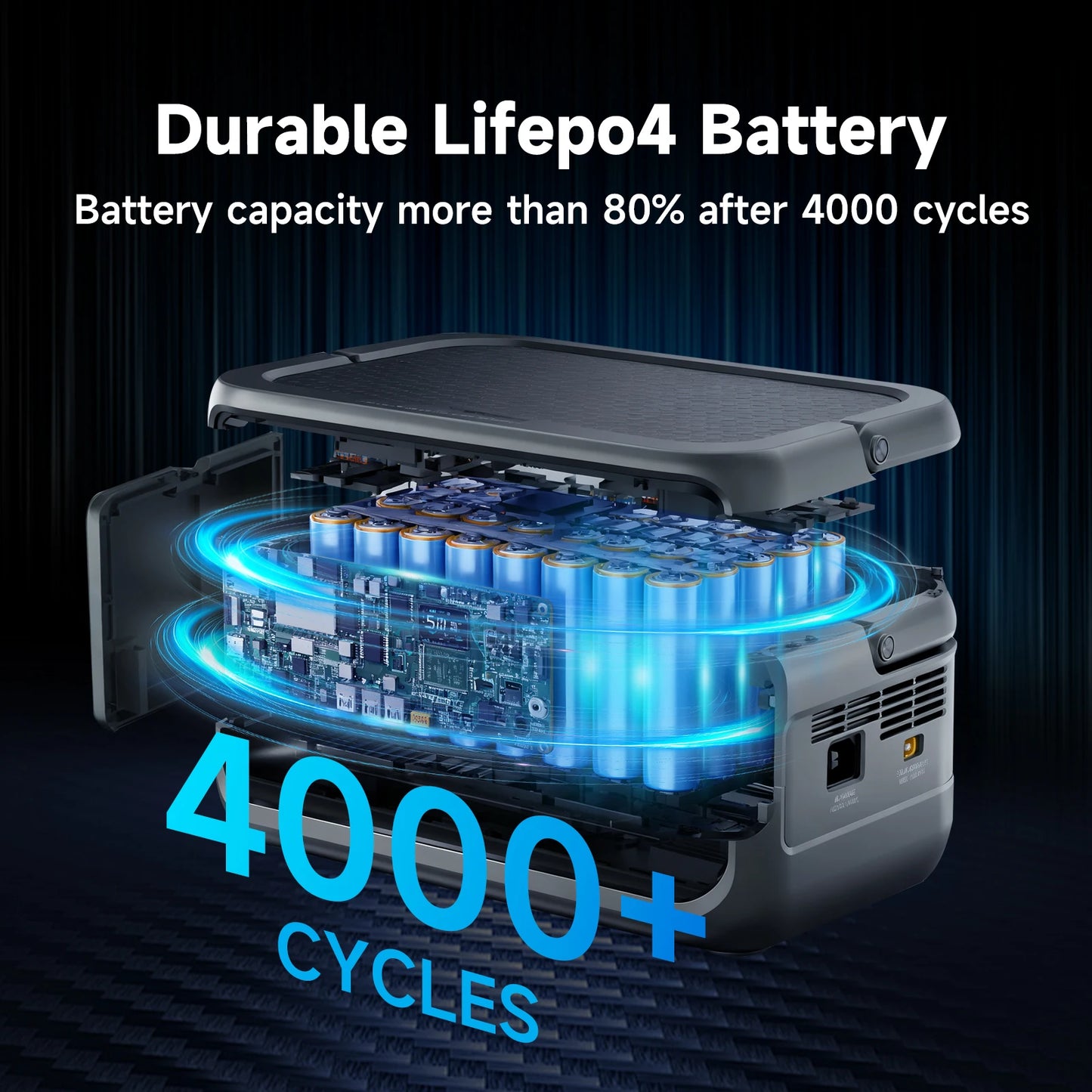 VOLIX P300 Portable Power Station 256Wh LiFePO4 Battery 300W (Peak 600W) AC Output for Outdoor Camping Travel Home Use