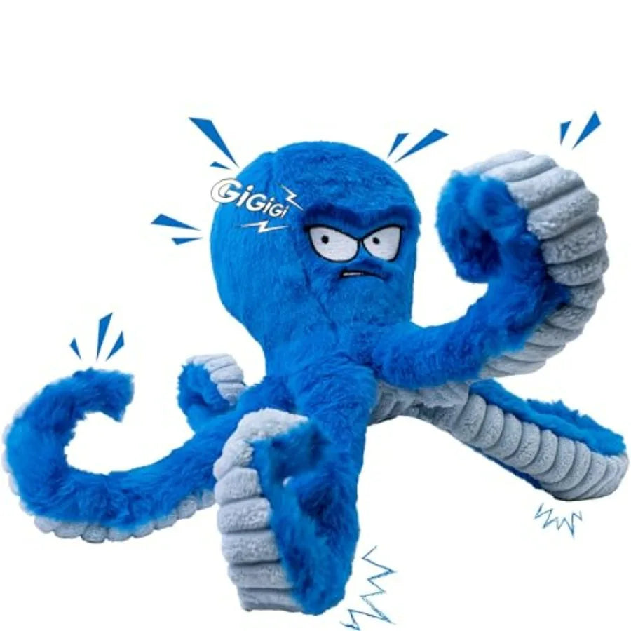 Tough Dog Toys, Stuffed Chew Large Dog Toys to Keep Them Busy, Interactive Squeaky Tug of War Doggie Toy, Crinkle