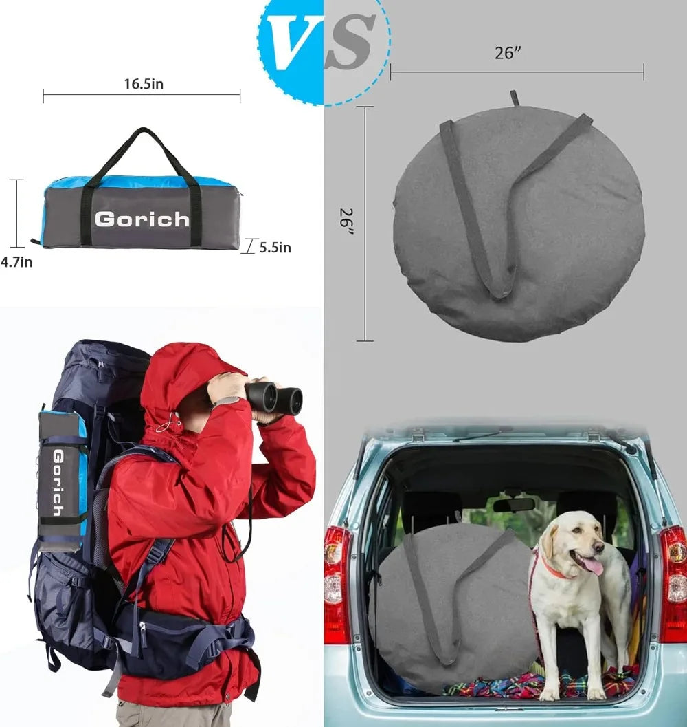 Beach Tent Sun Shelter for 4-10 Person, UPF 50+ UV Protection, Lightweight & Easy Setup, Portable Shade Canopy
