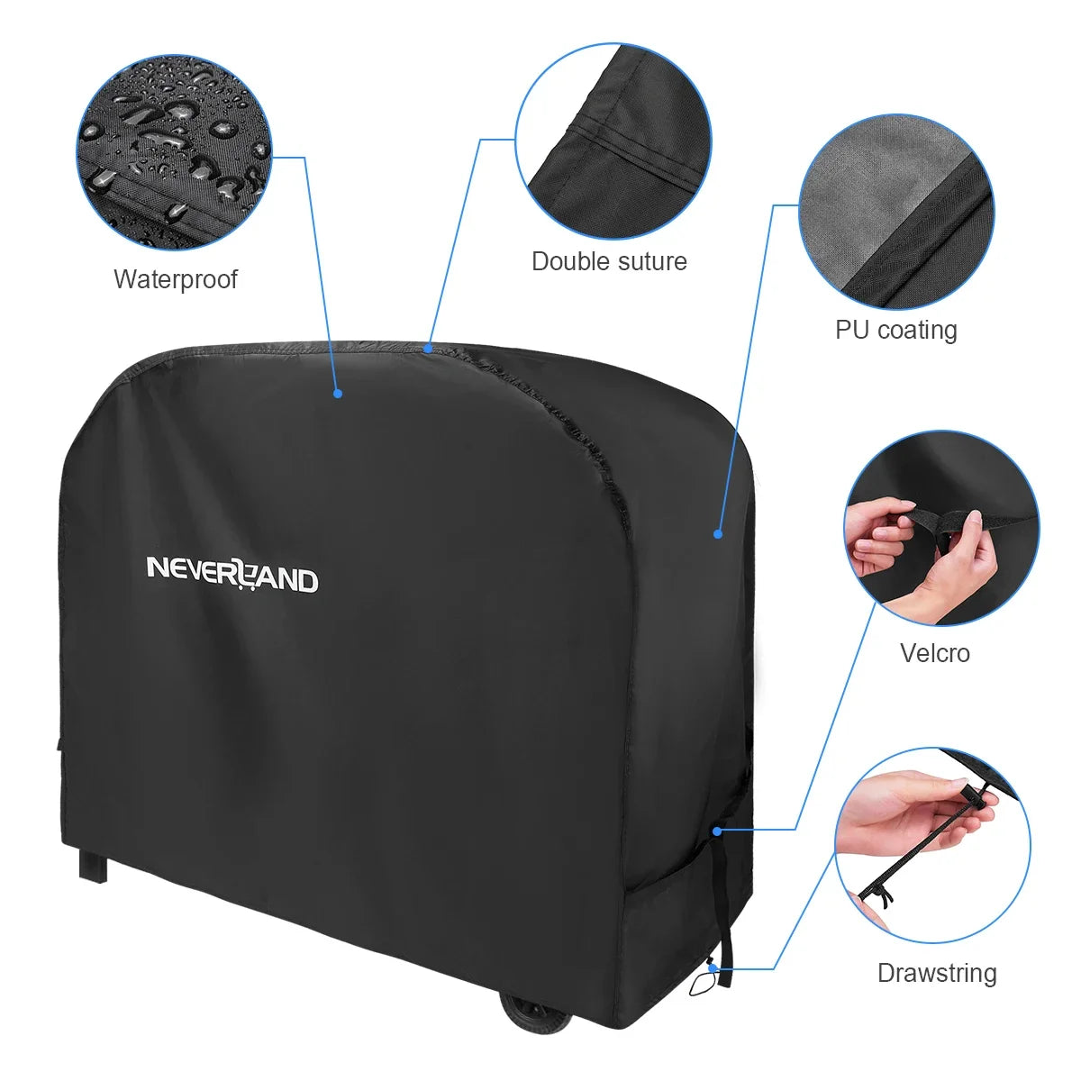 Rain Water Proof Dust Protective Anti Outdoor Garden Barbecus BBQ Round Grill Grills Cover For Gas Charcoal Electric D40
