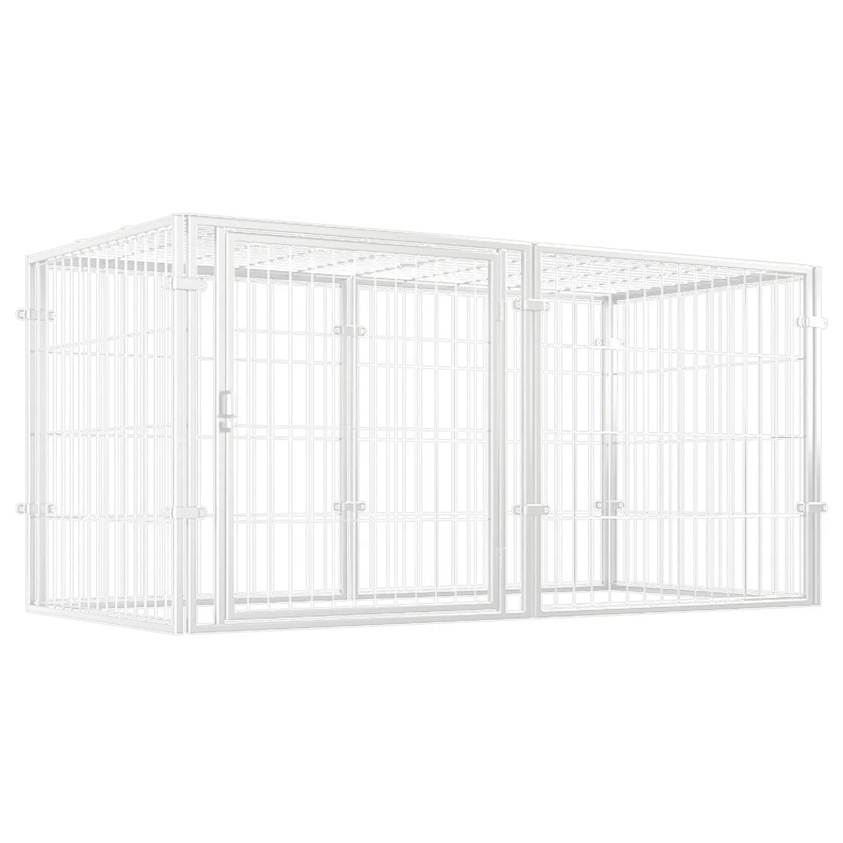 48 Inch Kennel Cage Easy Assemble Heavy Duty Wire Dog Crates with Door Dogs Cage Kennel Stackable for Puppy/Small Dog/Rabbit/Pig