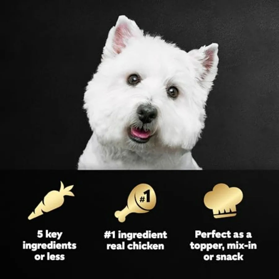 Simply Crafted Wet Dog Food Toppers for Dry Food, Chicken, Duck, Purple Potatoes, Pumpkin, Green Beans and Brown Rice, and Chic