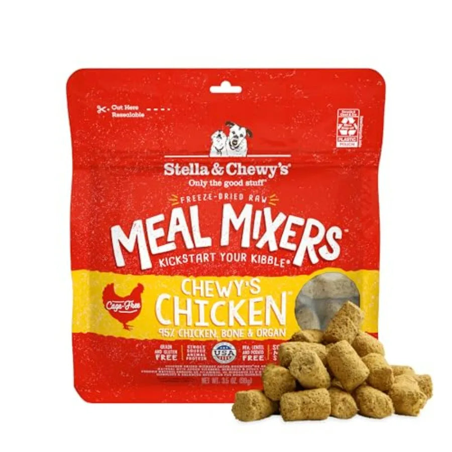 Freeze-Dried Raw Meal Mixers- Dog Food Topper and Mixer - Made with 95% Cage-Free, Organs and Bone - Perfect for Picky Eaters -