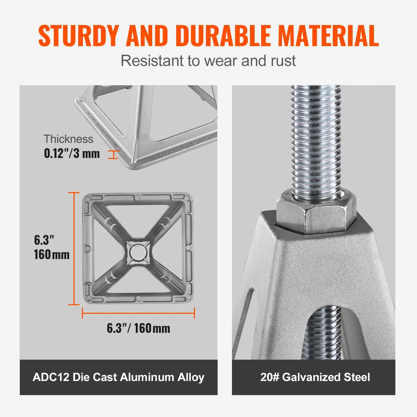 RV Stabilizer Jacks, 4 Pack Aluminum RV Leveling Jacks, Per Jack 6000 Lbs, RV Stack Jacks for RV Travel Trailer Camper