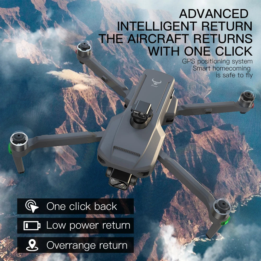 SG909 6KM GPS Drone 4K Professional 3-Axis Gimbal 360 Laser Obstacle Avoidance 4K Camera RC Drone FPV Brushless Quadcopter
