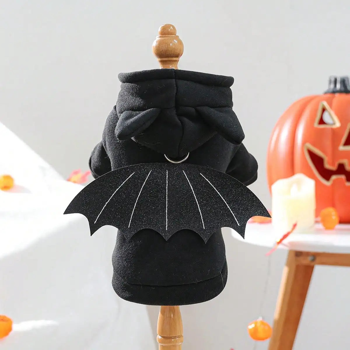 Dog Halloween Costume Funny 3D Bat Wings Dog, Cat Hoodie Holiday Apparel For Festival Party Events