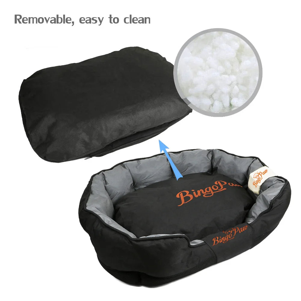 XXL, XL, L Orthopedic Sofa Dog Bed Waterproof Pet Mat Kennel Washable Pet Puppy Basket Cushion Removable fr Small, Medium, Large Dog
