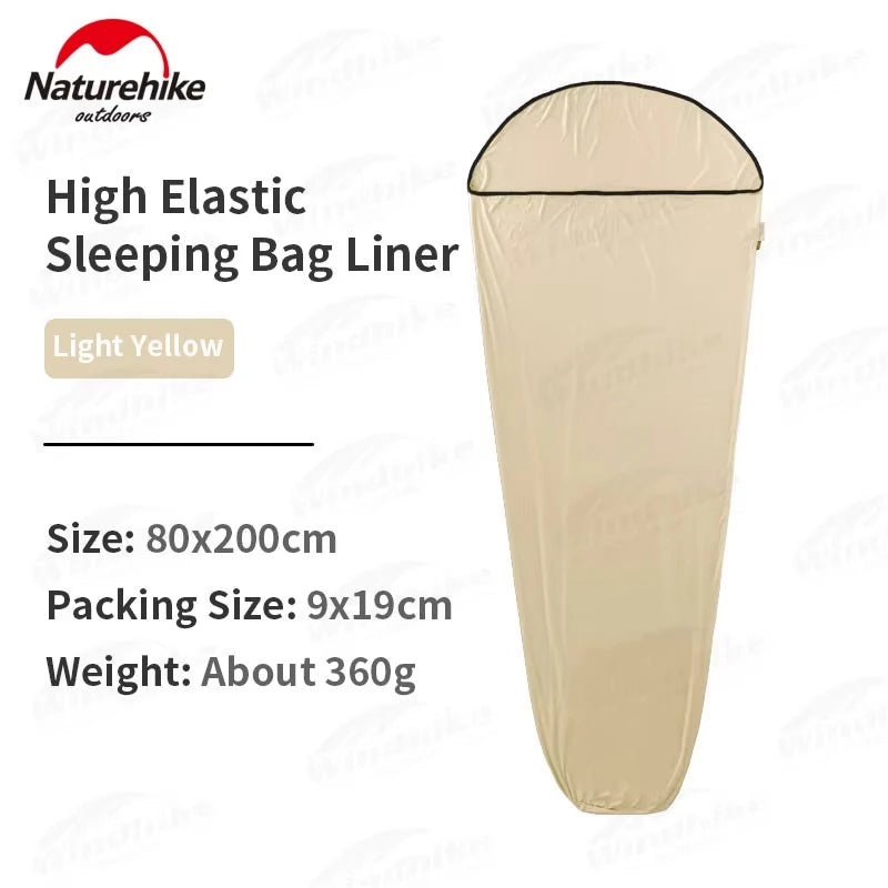 Outdoor Camping Sleeping Bag Liner High Elasticity Portable Ultralight Travel Sheet Mummy Portable Sleeping Bag Liner