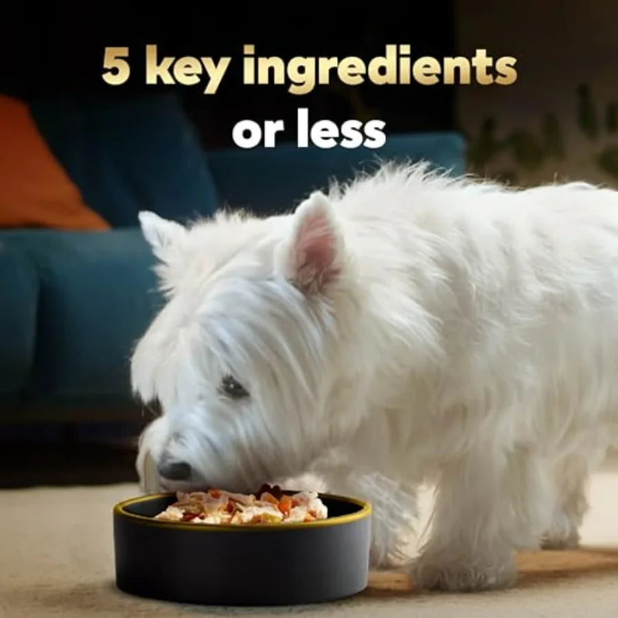 Simply Crafted Wet Dog Food Toppers for Dry Food, Chicken, Duck, Purple Potatoes, Pumpkin, Green Beans and Brown Rice, and Chic
