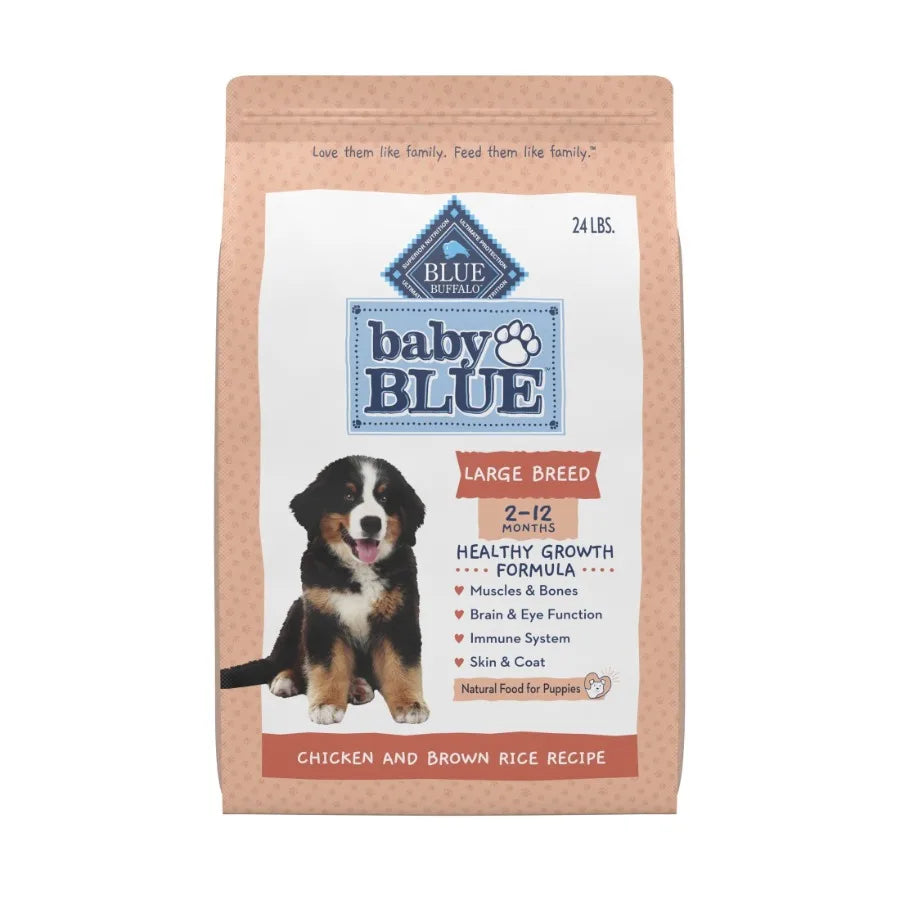 Large Breed Puppy Dry Dog Food, Chicken and Brown Rice, 24-lb. Bag