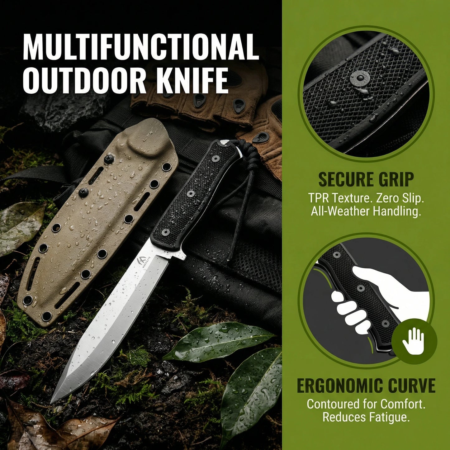 High-Quality Fixed Blades, Outdoor High-Hardness Integrated Cutting Tools, Portable Tools for Camping Emergencies, Small Knives,