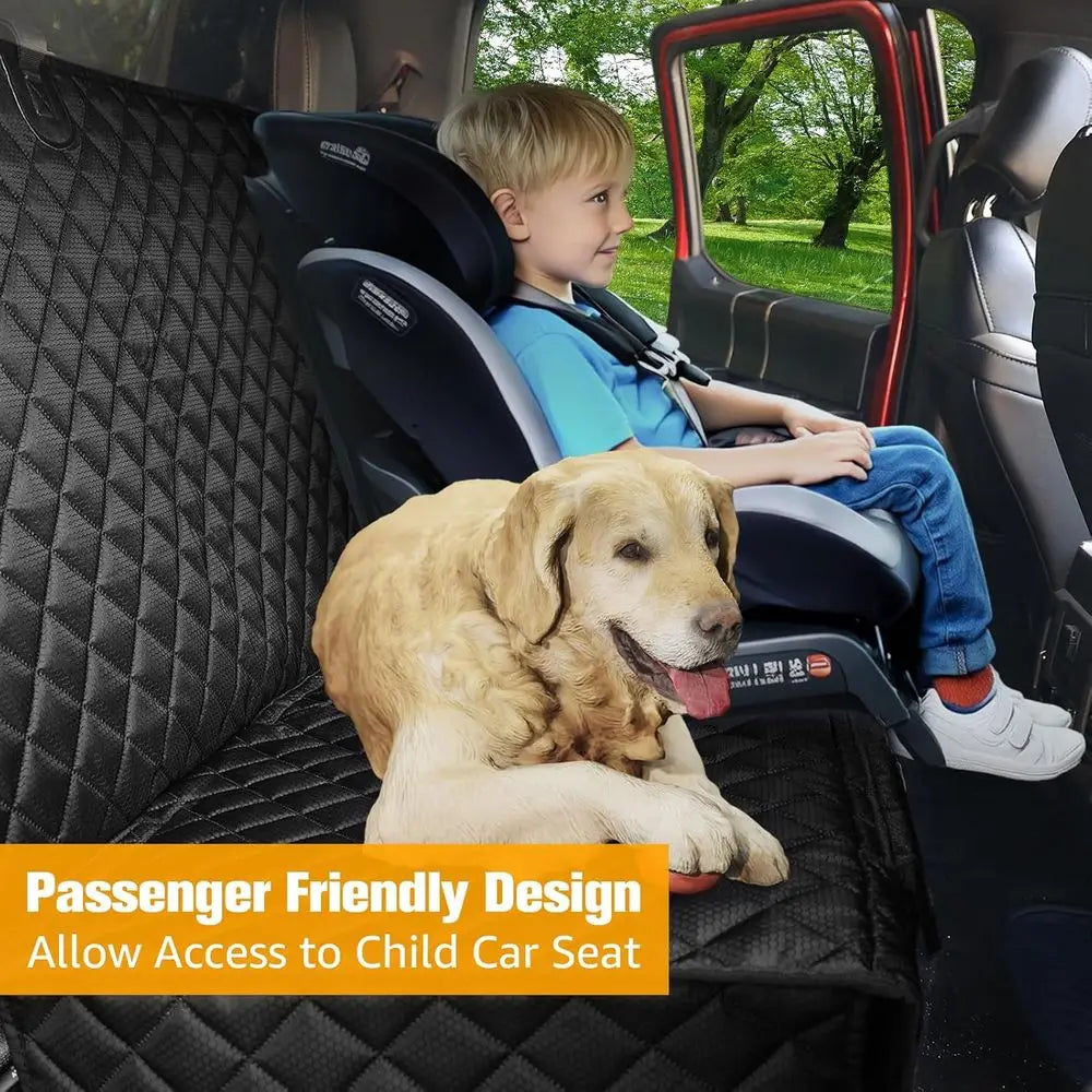 Car Seat Covers or Truck, Waterproof Pet Back Seat Cover, Scratchproof Nonslip Durable Rear Seat Cover for Dogs