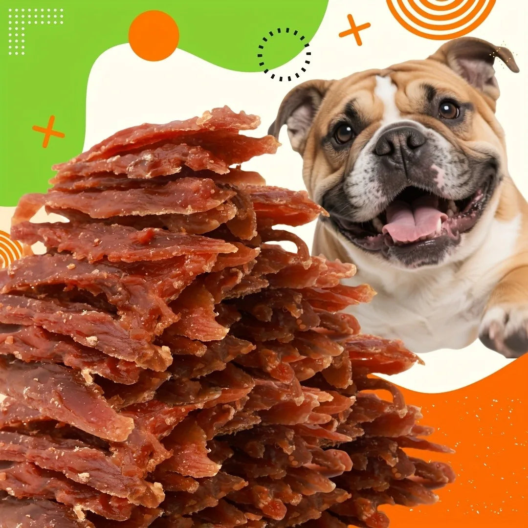 100G/200G/300G/600G Air-Jerky Chicken And Duck Breast Sticks for Dogs - Single Ingredient, Chicken And Duck Jerky Dog Chews - Grain Free, High Protein Snacks!