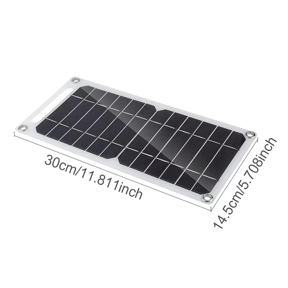 35W Portable Foldable Solar Charger Panel Dual USB Ports Fast Charging Power Bank iPhone Camping Outdoor Travel