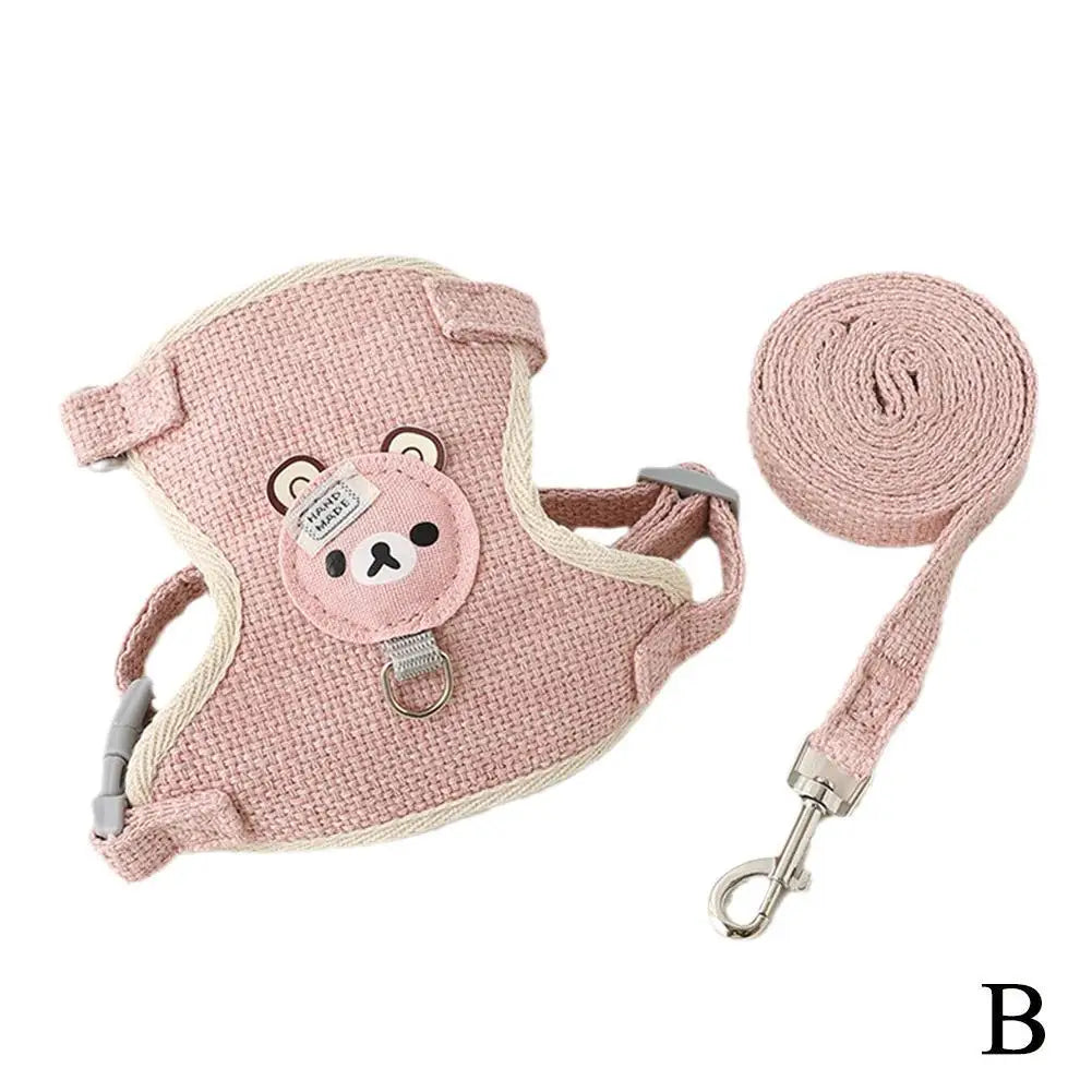 Undershirt Style Pet Leash Adjustable Cat Dog Harness Breathable Leash, Convenient Pet Vest For Small Dog Cat Supplies