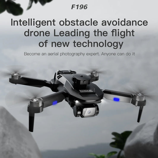 F196 RC Drone Double HD Camera WIFI FPV Professional UAV 360° Stunt Roll Intelligent Following Remote Control Airplane