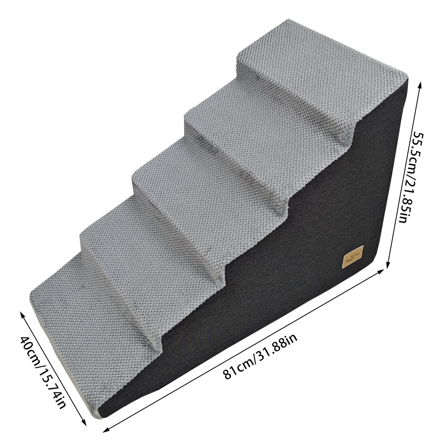 Pet 3/4/5 Step Stair Dog Cat Ramp Ladder High-Density Foam Sponge Dogs Sofa Removable and Washable Training Pet Ramp Stairs