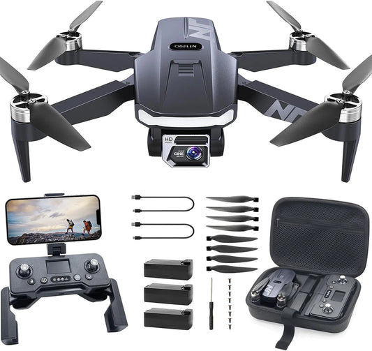 4K GPS Drone with Camera, 90 Min Flight, Auto Return, Follow Me, Brushless Motor for Beginners