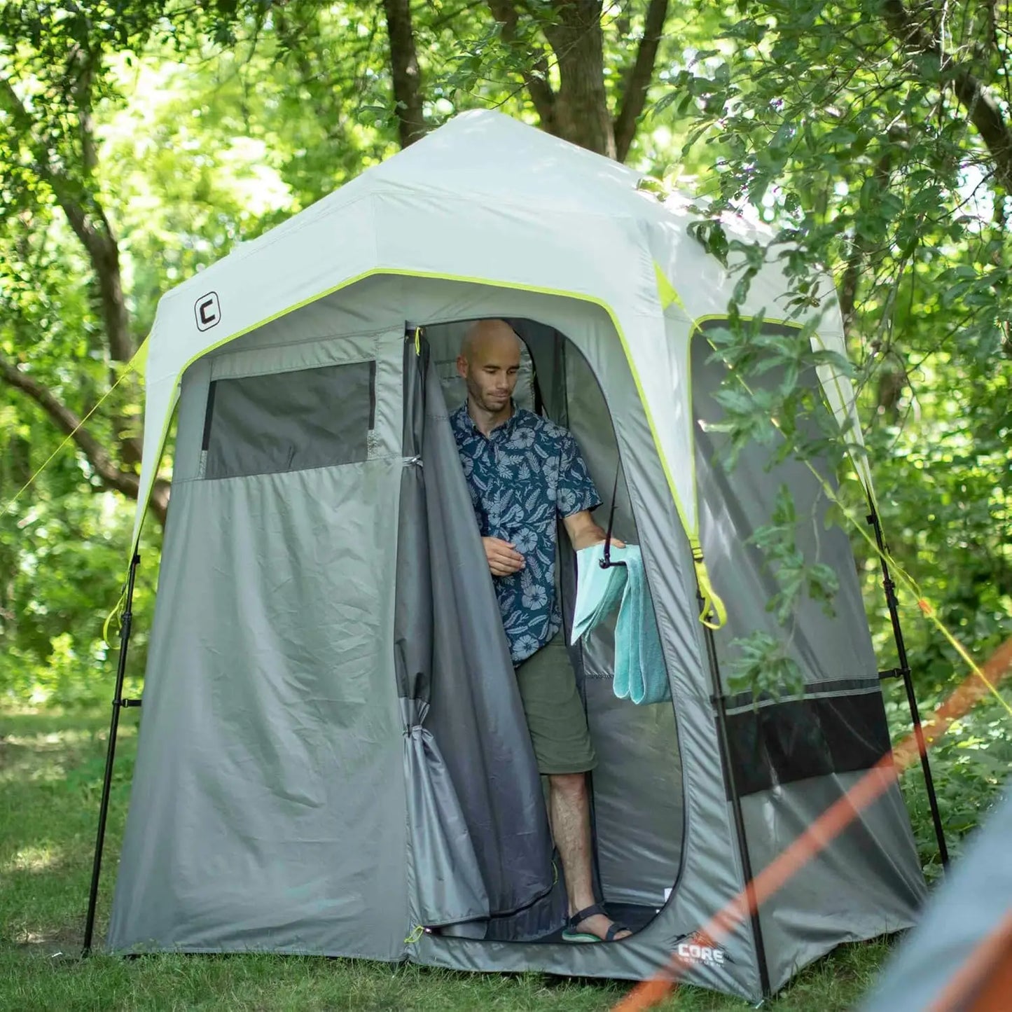 Instant Pop Up Shower Tent with Changing Room for Camping