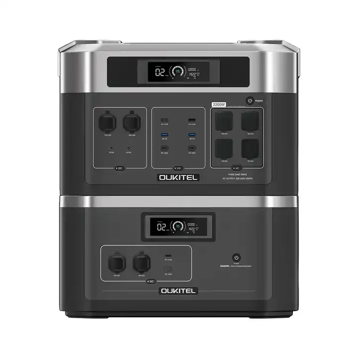 Oukitel BP2000 2024Wh Portable Power Station 1800W Solar Generator LiFeP04 Battery 220V Energy storage for Outdoor Camping Home