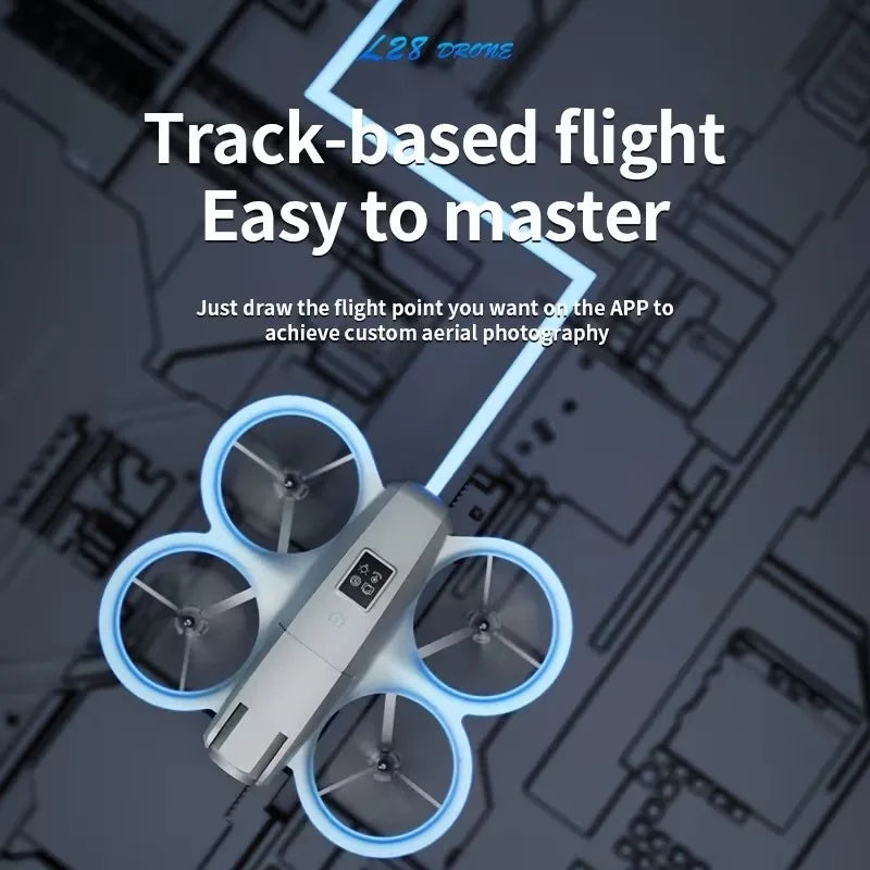 L28 Drone with HD Camera, 2 Batteries & Remote Control, Long Flight Time, Wide Control Range, Optical Flow Hover