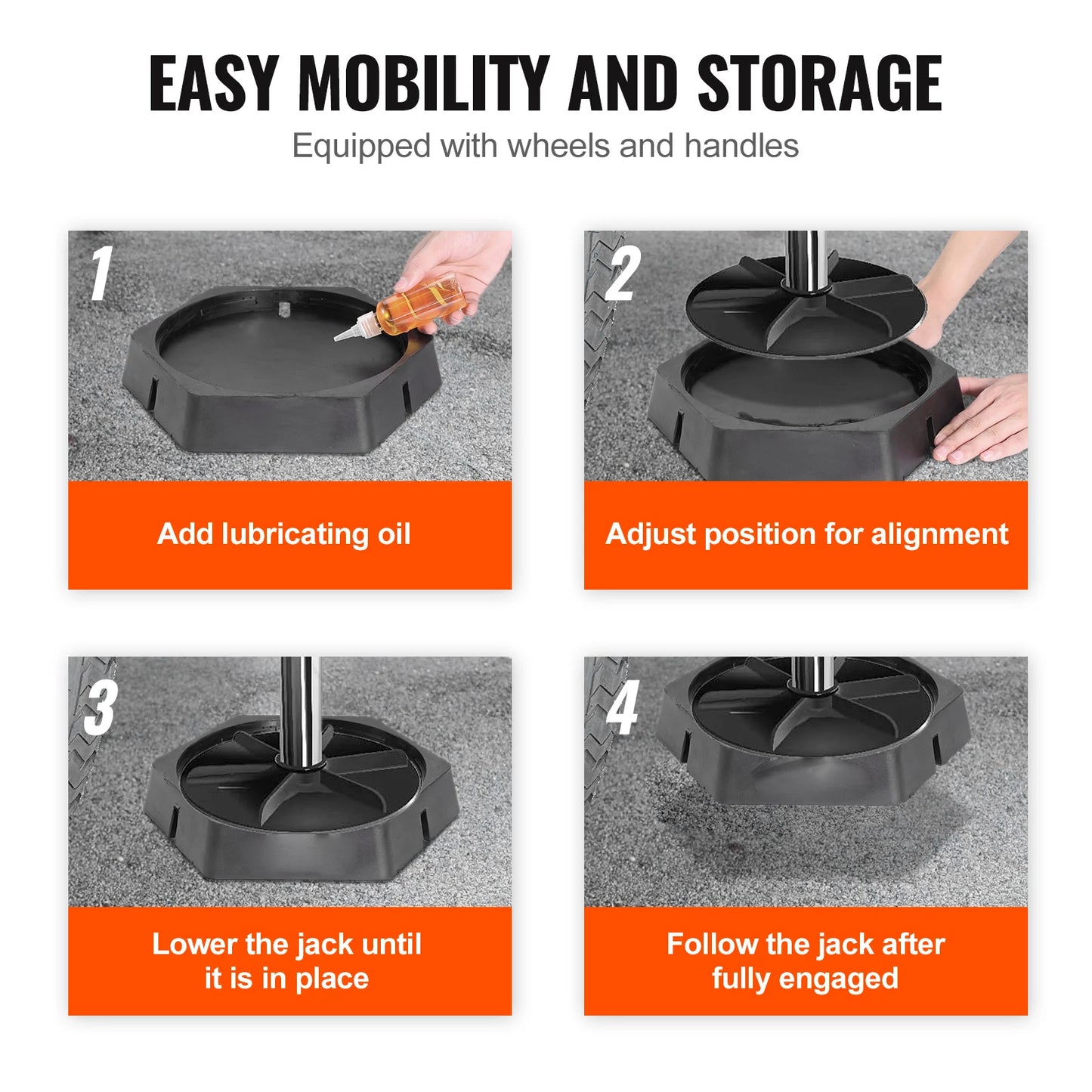 RV Leveling Pads Round Landing Feet Permanent Attached Jack Stabilizers Rubber Travel Trailers Class A/C Motorhome