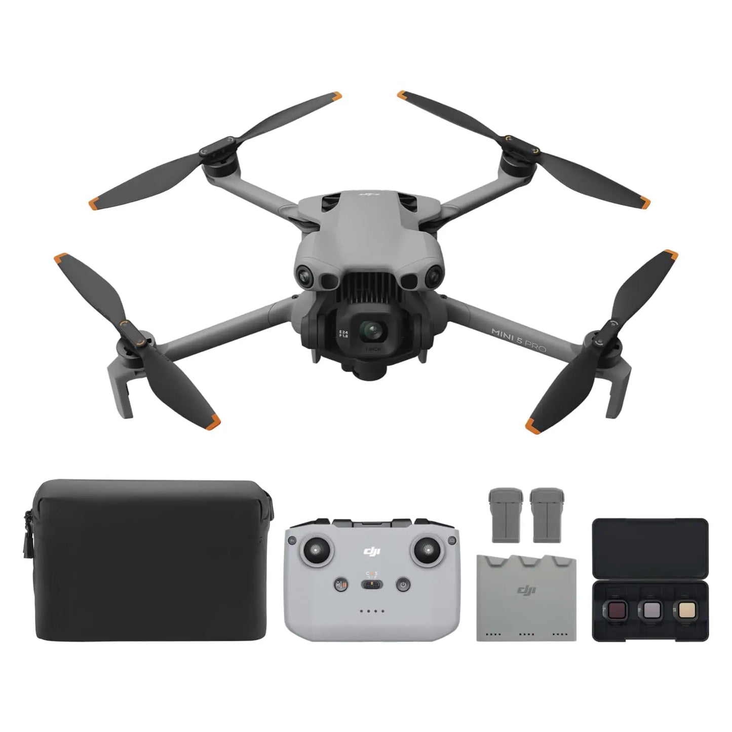 Mini 5 Pro Drone Fly More Combo DJI RC-N3 Drone Vlog with Camera 1-Inch CMOS 4K Drone for Beginners Active Track 360° 225° Gimbal Rotation 3 Batteries