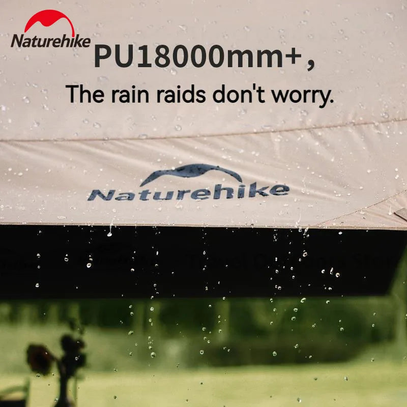 Camping Sun Shelter Vinyl UPF 2000+ UV Waterproof Tarp Outdoor Picnic 17㎡ Large Space Sunshade Canopy Awning Velarium