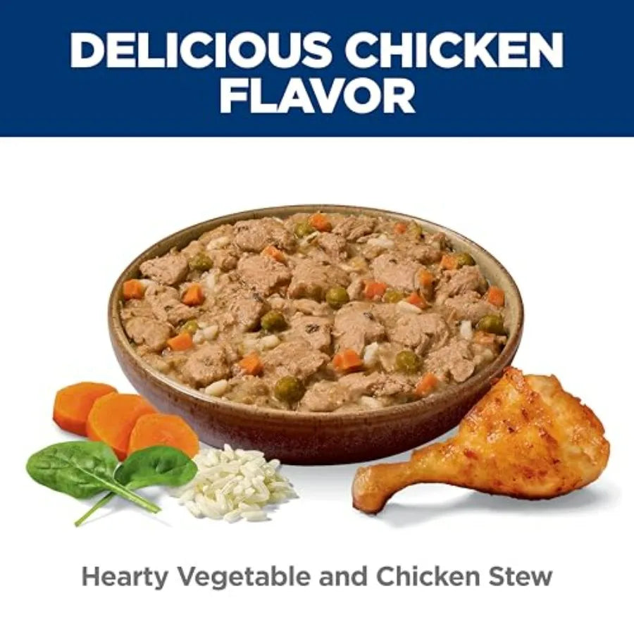 Adult Perfect Weight Wet Dog Food, Hearty Vegetable Stew,.Cans, 12-Pack