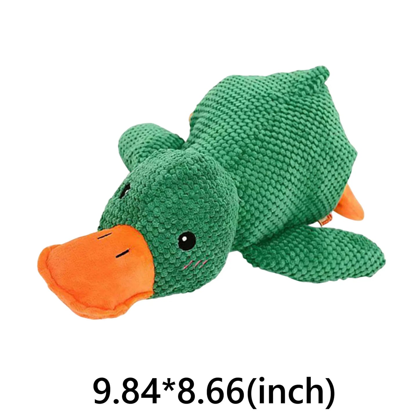 Interactive Squeaky Dog Chew Toy Dog Plush Toys To Keep Them Busy with Soft Fabric Yet Tough Quack Duck for Indoor Pups Teething