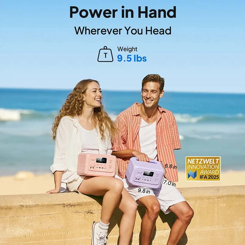 【Renew] Elite 30 V2 Portable Power Station 288Wh 600W Peak Large Capacity Solar Generator For Outdoor Camping Home Emerge