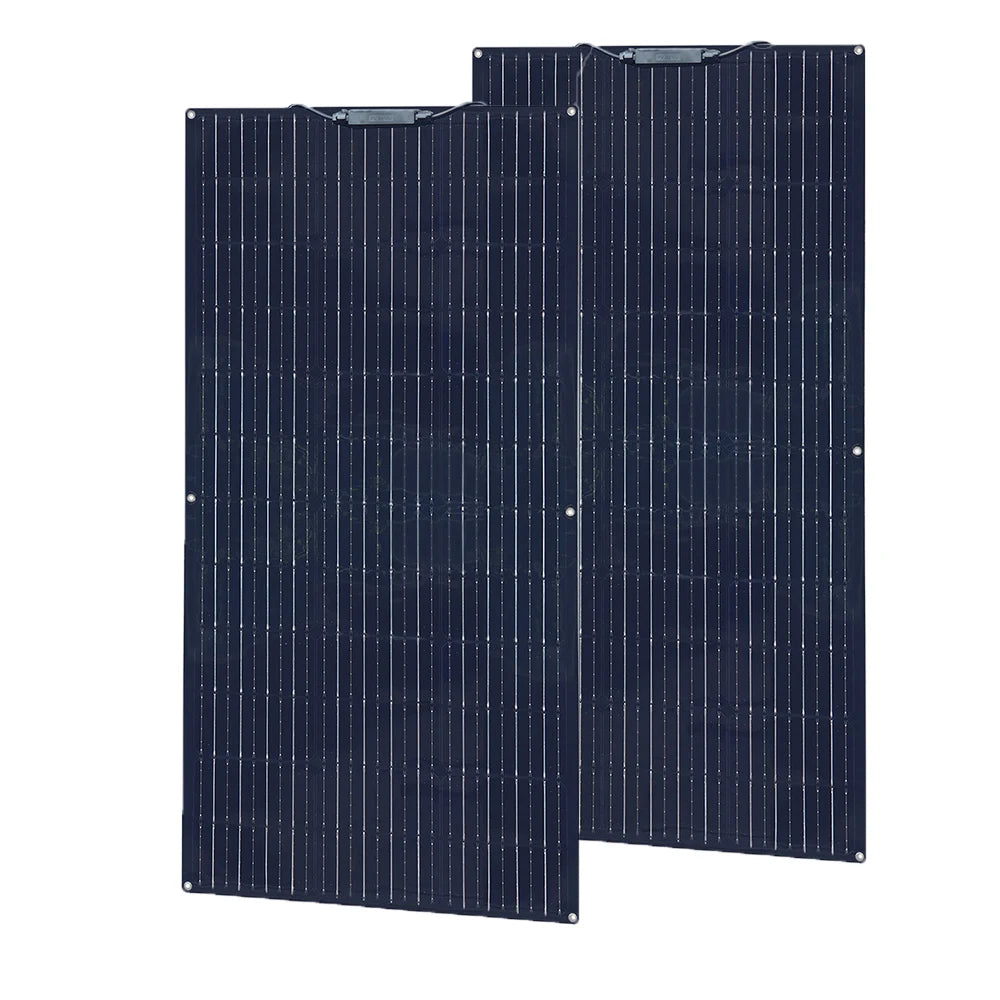 200W Solar Panels 100W Solar Panel 12V Solar Panel Kit 300W Flexible Solar Battery for RV Boat Cabin Tent Car Trailer Battery