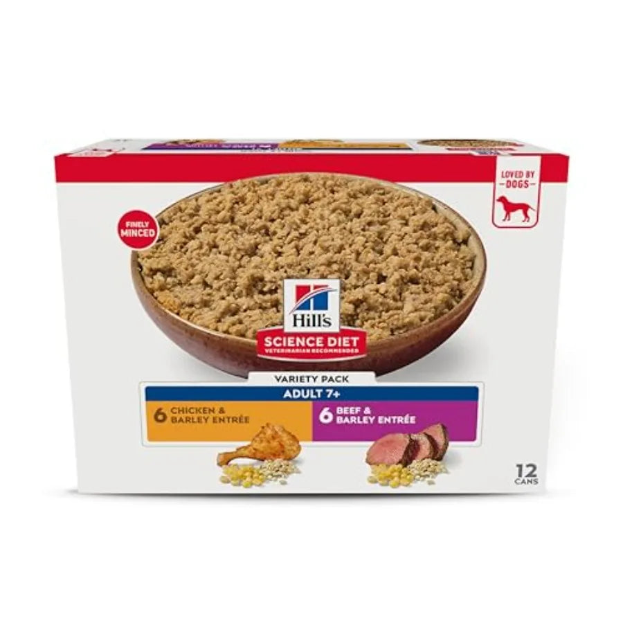 Adult 7+ Wet Dog Food Variety Pack,,. Cans, 12-Pack