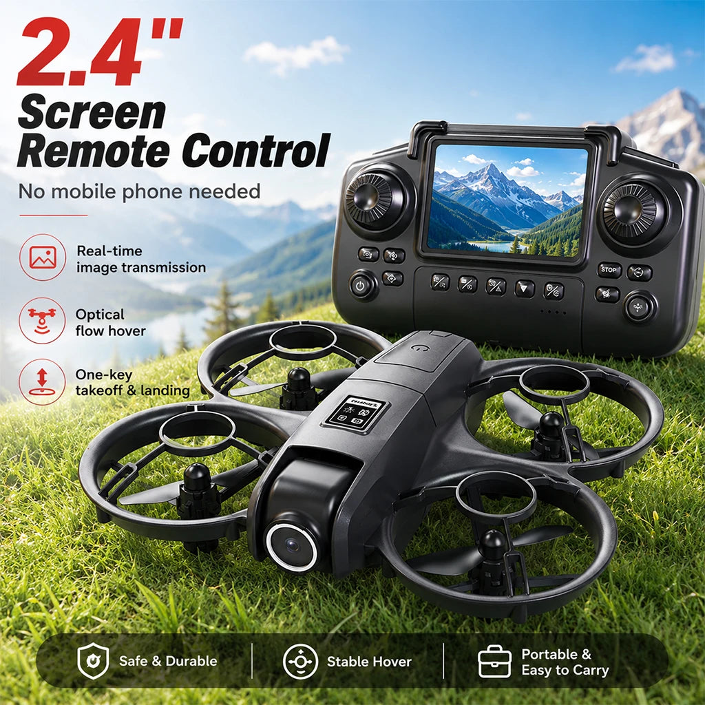 Portable Drone Dual Camera Aerial PLY3 Portable Drone Dual Camera Aerial Photography 2.4 Inch Screen Remote Control WIFI Image Transmissiohotography 2.4 Inch Screen Remote Control WIFI Image Transmission Optical Flow Hove