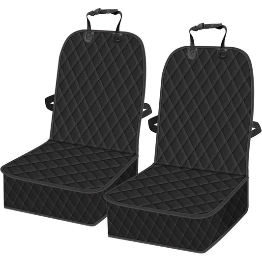 2 Packs Car Front Seat Cover for Dogs, Waterproof Pet Car Seat Protector, Nonslip Scratch-Proof Dog Seat Cover for Cars, Trucks