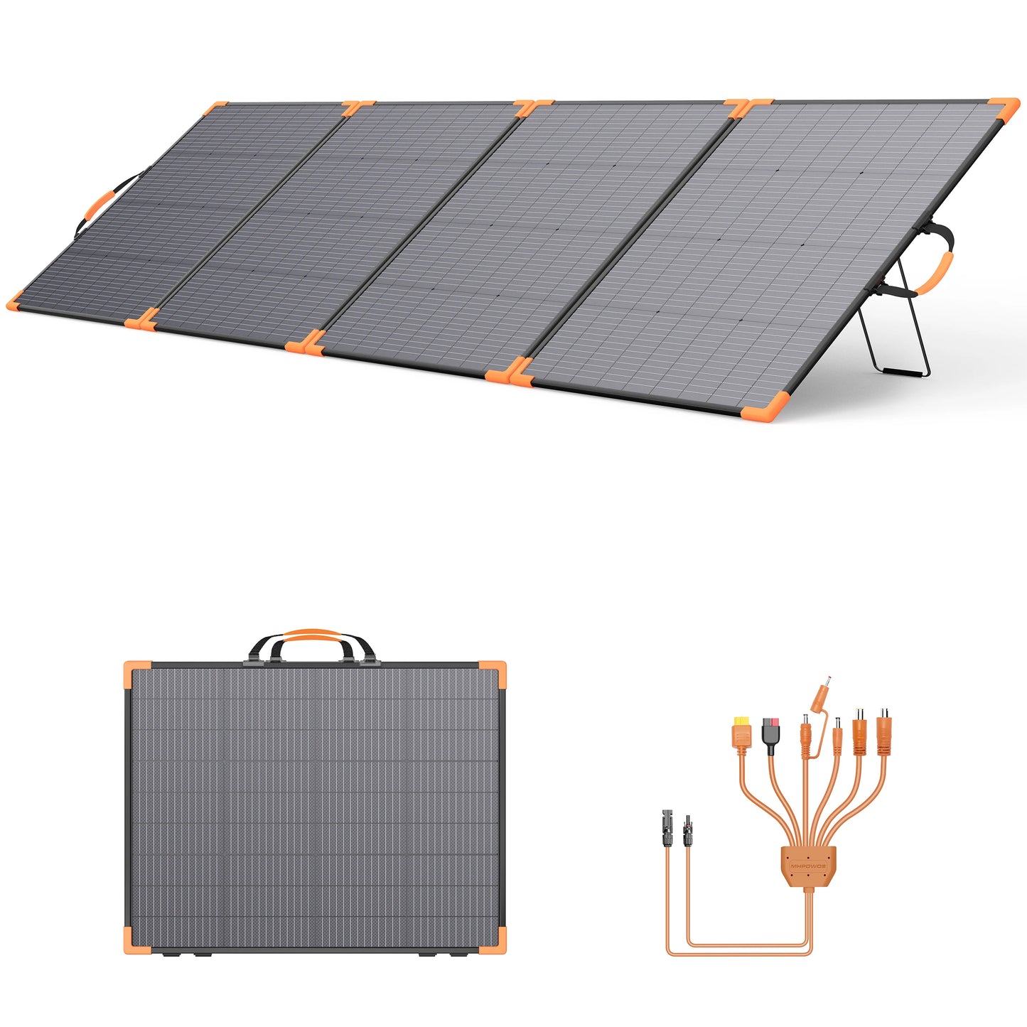 400W/200W/100W Bifacial Solar Panel Foldable Solar Charger IP68 Waterproof Solar Generator Camping RV Emergency Supply