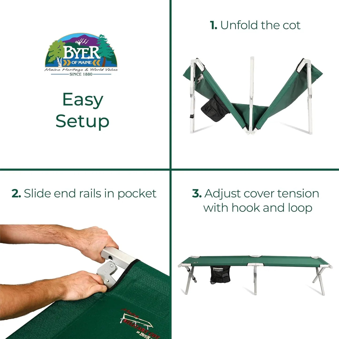 Folding Cot, Heavy Duty Camping Cot with Reinforced Aluminum/Steel Frame, Extra Large, Holds 375 Lbs, Portable Sleeping Cot for Camping, Guests, Emergency