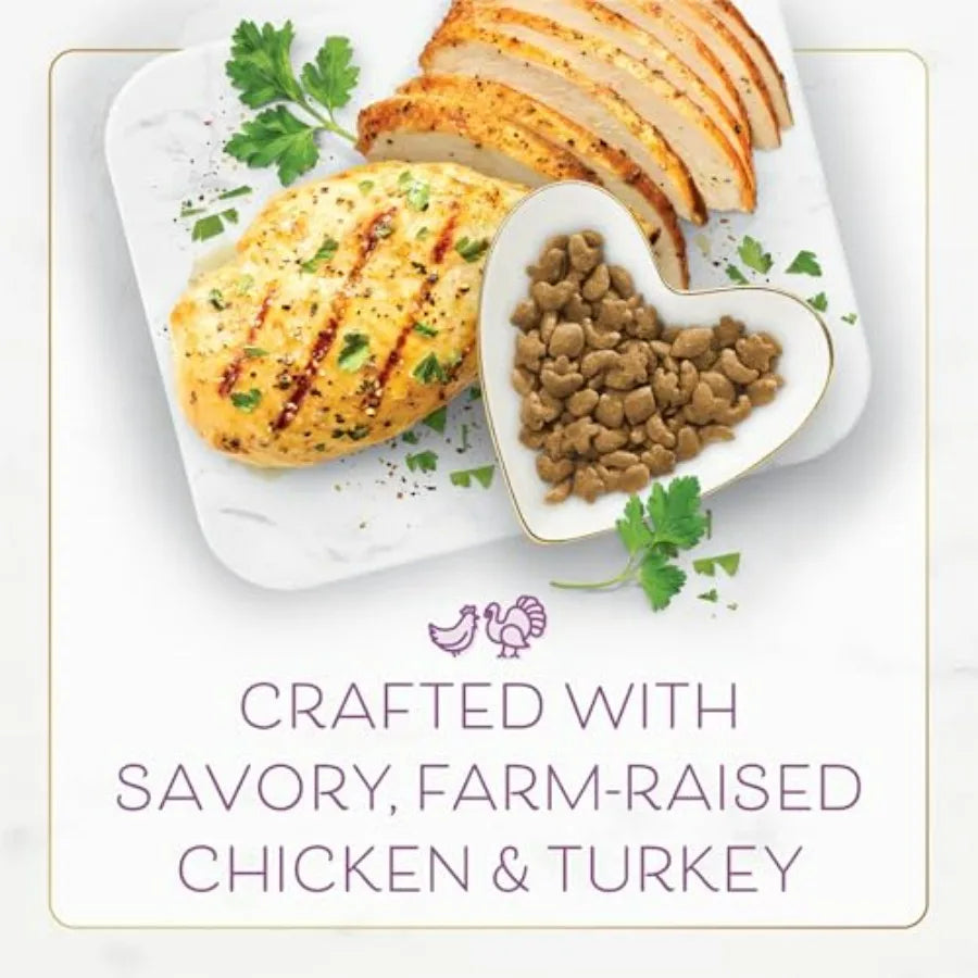 Dry Cat Food with Savory Farm-Raised Chicken and Turkey - 3 lb. Bag