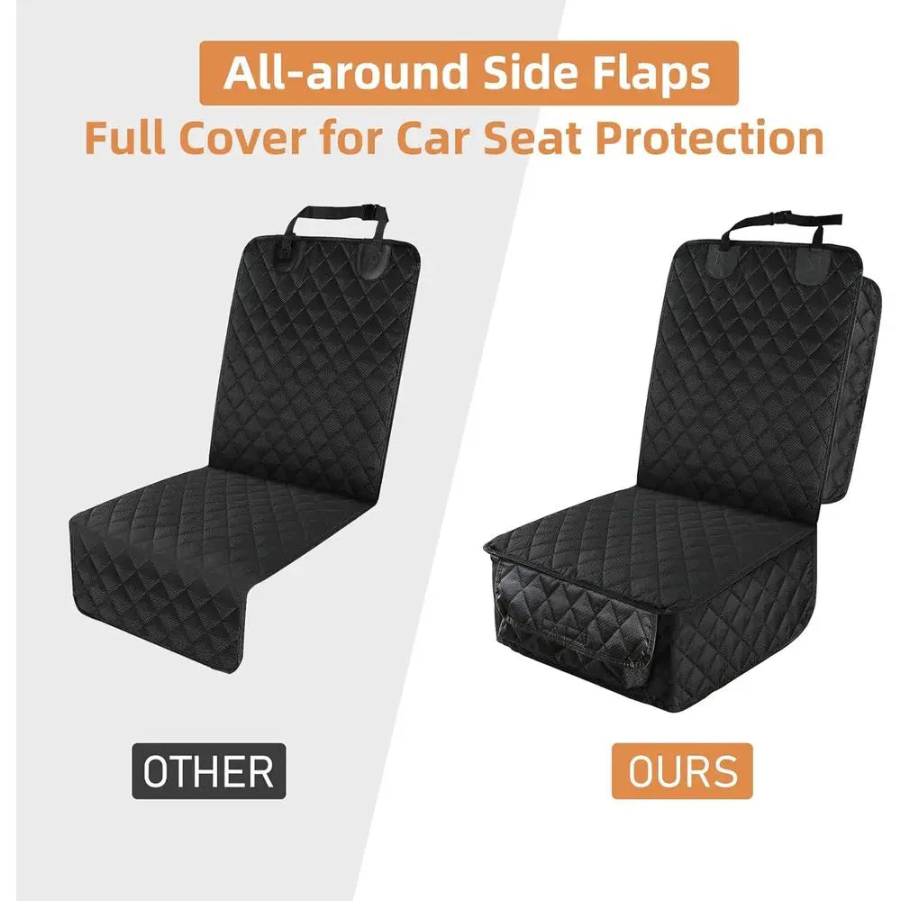 Front Seat Car Cover, Full Protection Dog Car Seat Cover with Side Flaps, Nonslip Scratchproof Seat Cover for Cars, Trucks, SUVs