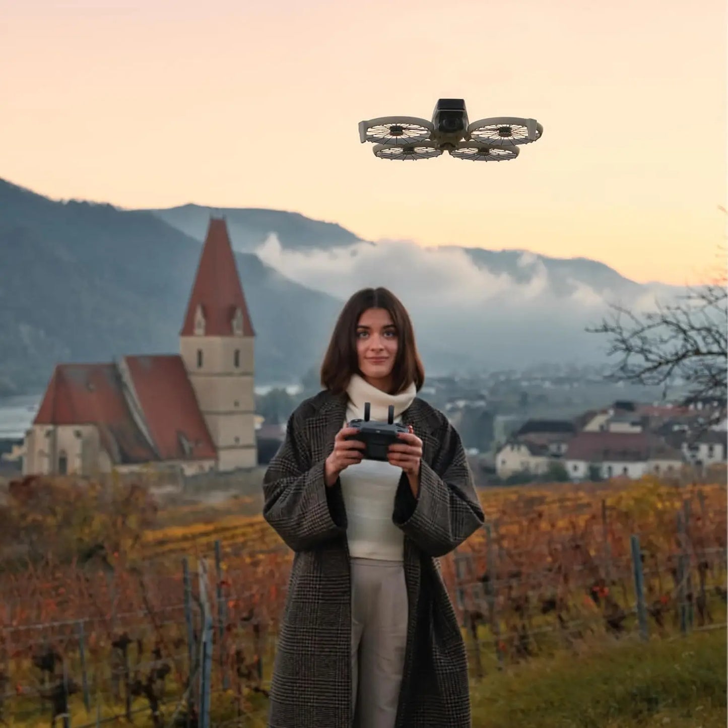 80% New DJI Drones Flip Fly With RC 2 Screen Remote Controller