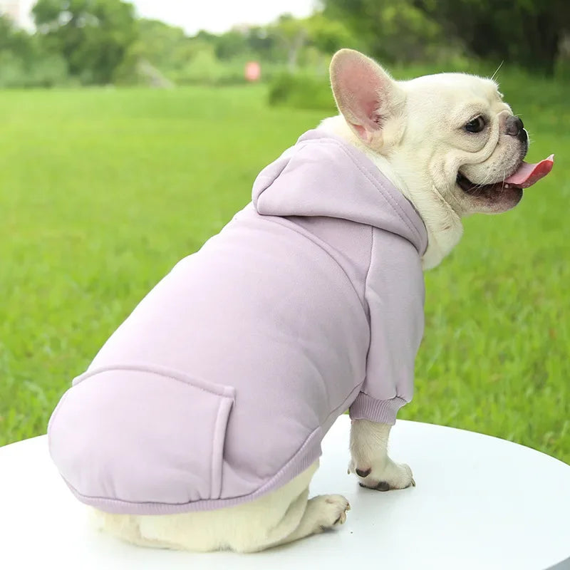 Dog Winter Hooded Sweatshirt for Small, Medium Puppy Pet Coat Cat Jacket Clothes Chihuahuas French Bulldog Costume