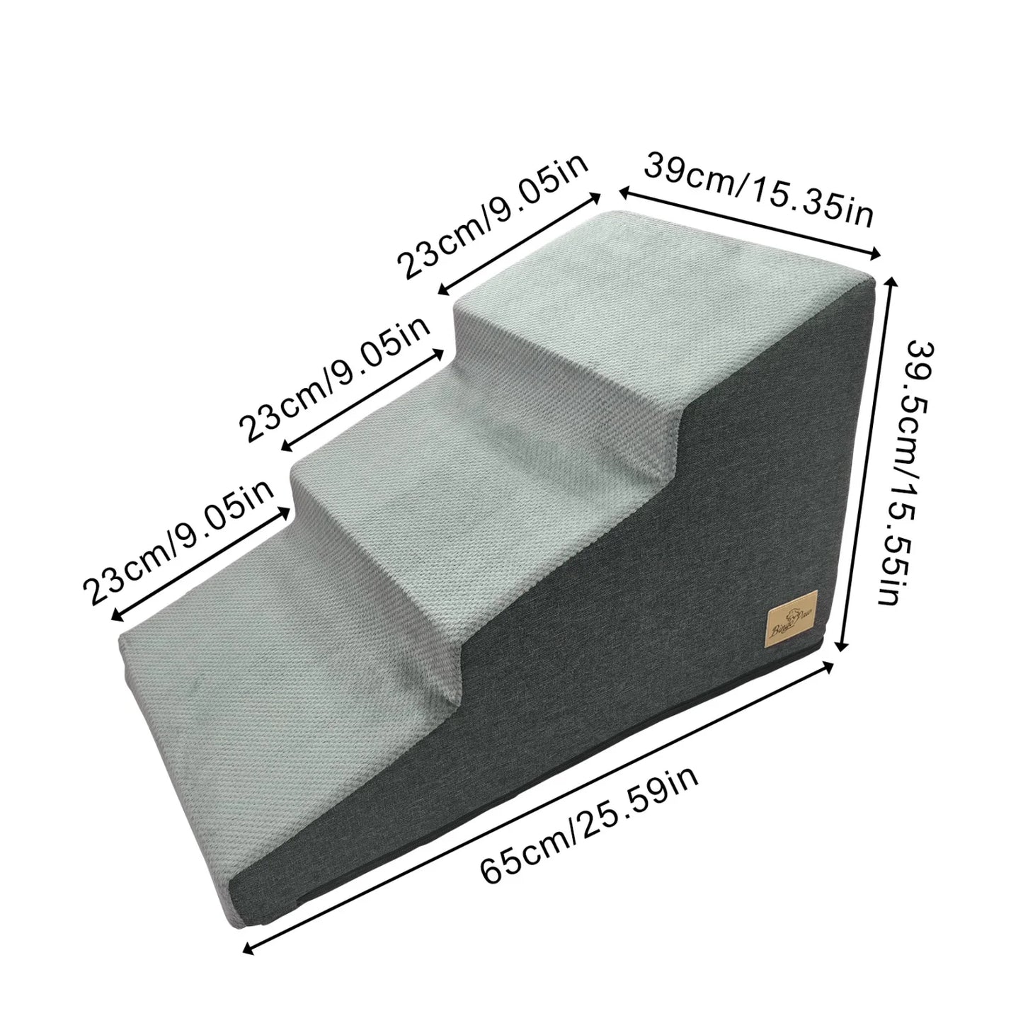 3/4/5 Steps High Density Foam Dog Stairs Ramps, for High Beds and Sofa, Non-Slip Pet Steps Sofa Bed Ladder, with Washable Cover