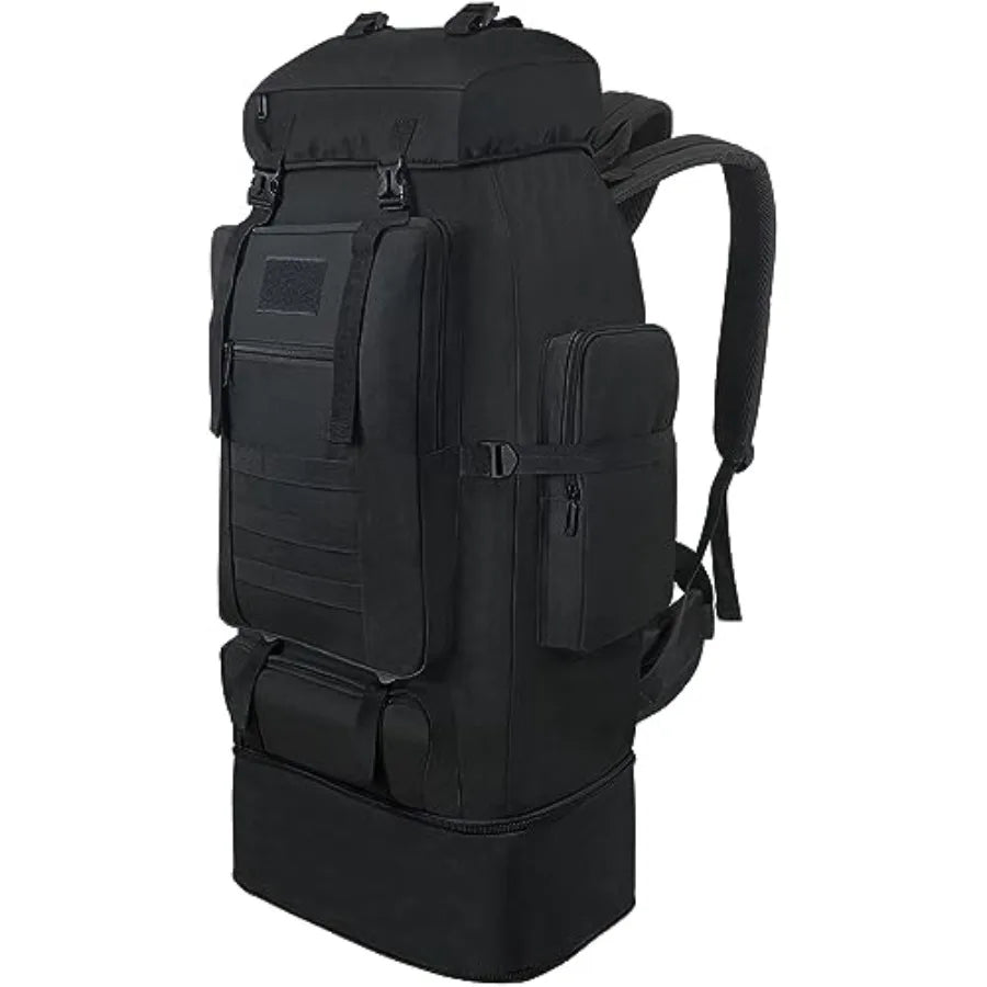 Hiking Backpack, 100L Large Camping Backpack, Expandable Waterproof MOLLE Rucksack, Outdoor Sport Travel Daypack Military Tactical