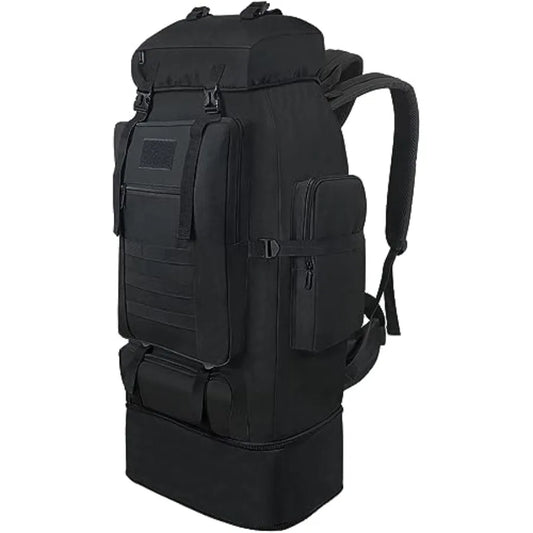 Hiking Backpack, 100L Large Camping Backpack, Expandable Waterproof MOLLE Rucksack, Outdoor Sport Travel Daypack Military Tactical